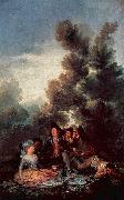 Francisco de Goya Vesper im Freien oil painting reproduction